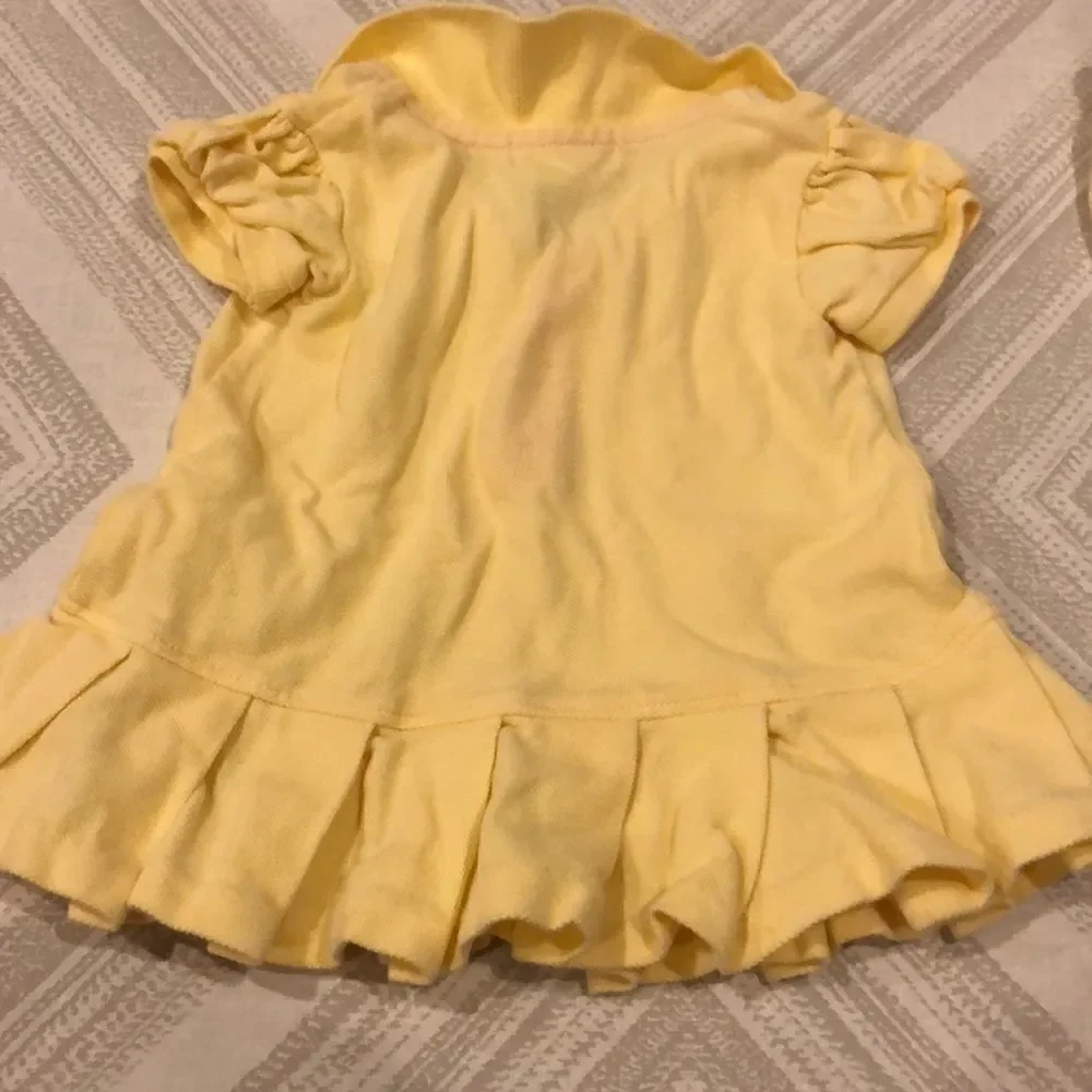 Ralph Lauren Baby Girls Yellow Dress/Diaper Cover